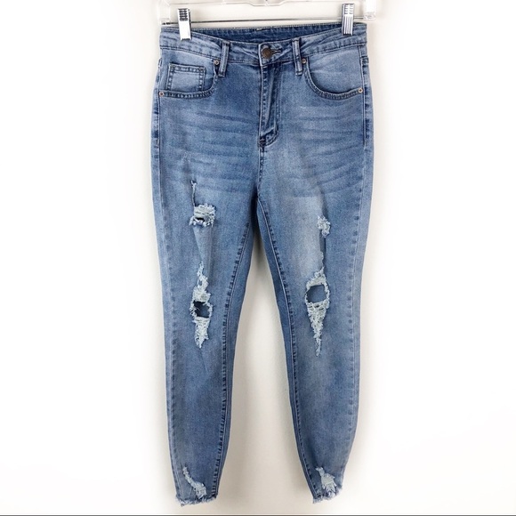 SHEIN Hi-rise Distressed skinny jeans size: S - Picture 1 of 11